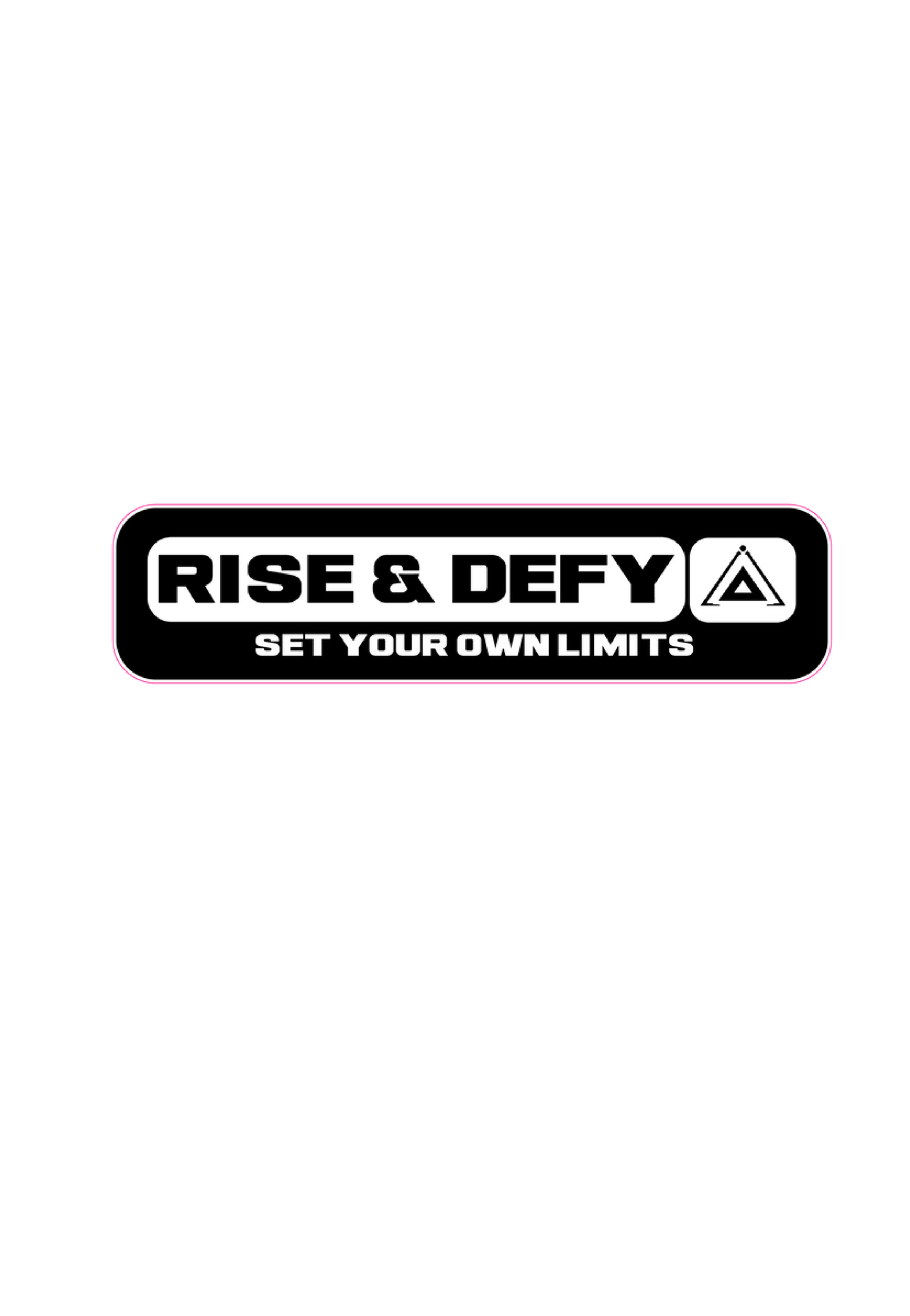 RISE&DEFY Logo Window Sticker