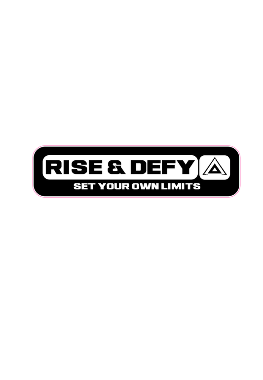 RISE&DEFY Logo Window Sticker