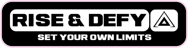 RISE&DEFY Logo Window Sticker